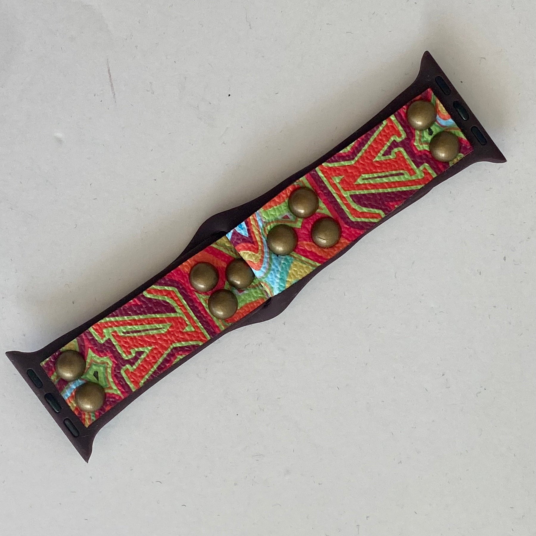 Apple Watch Band Multicolor Lv Wavy Monogram Print