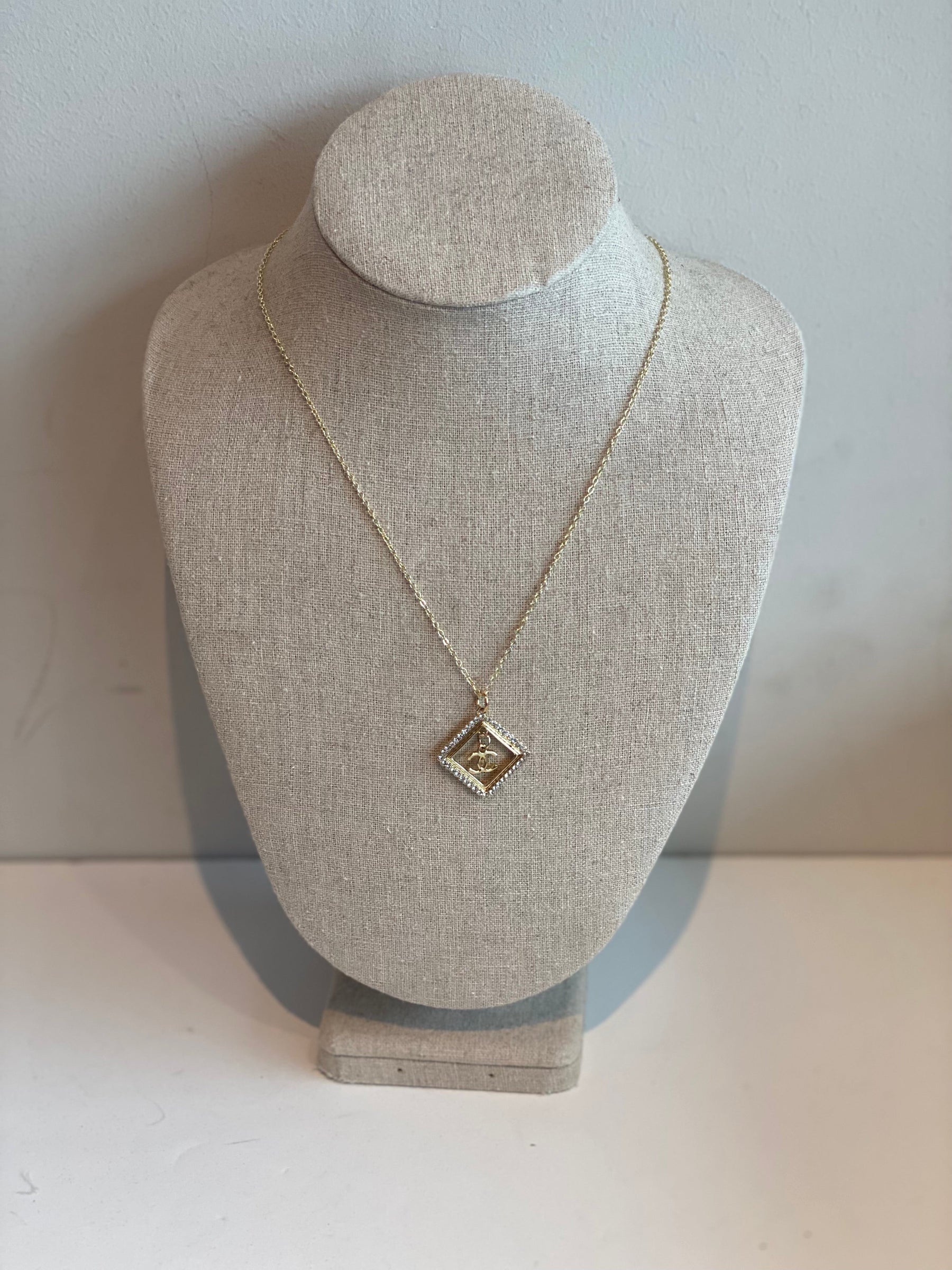 Designer Button Necklace