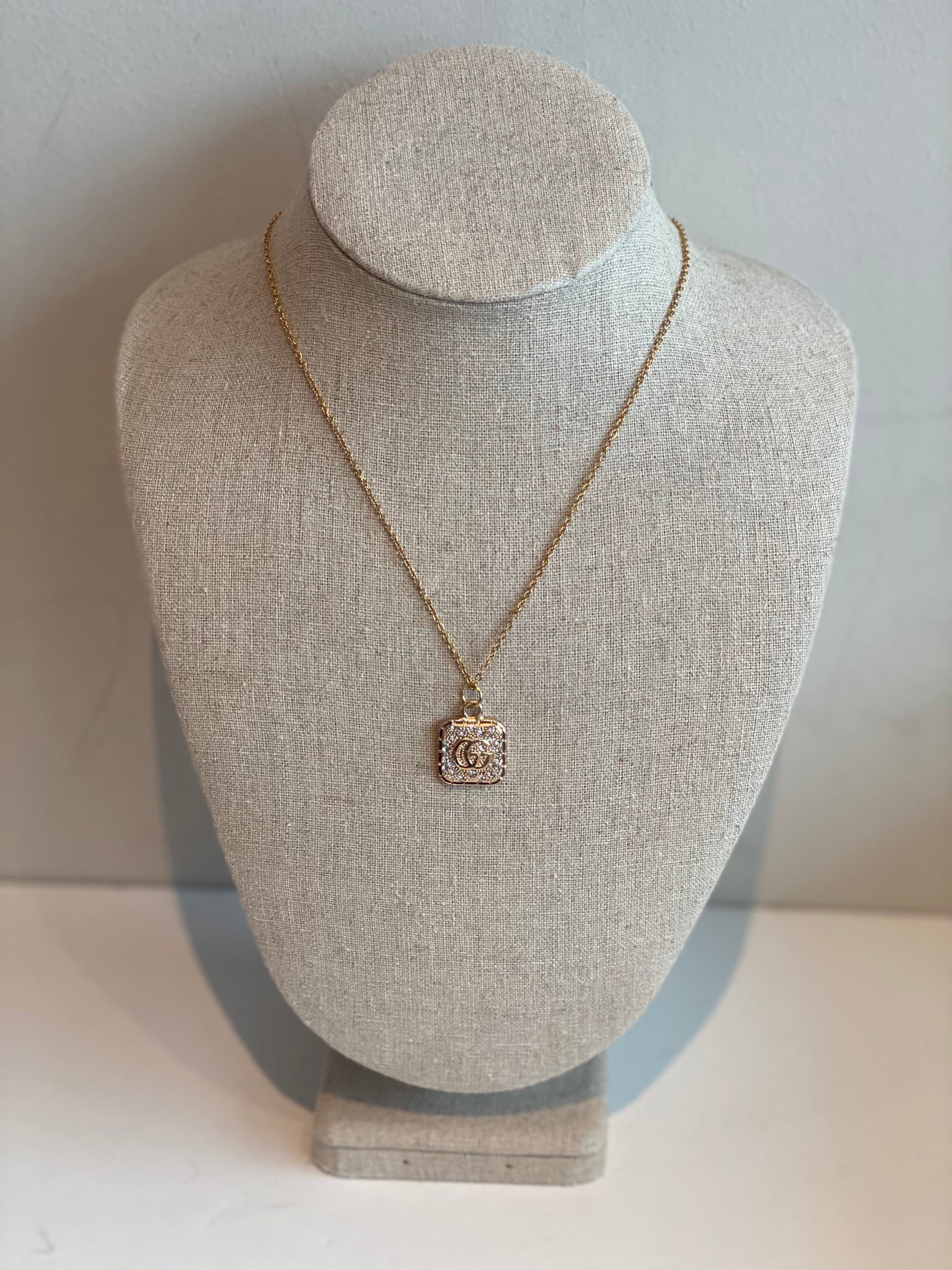 Designer Button Necklace