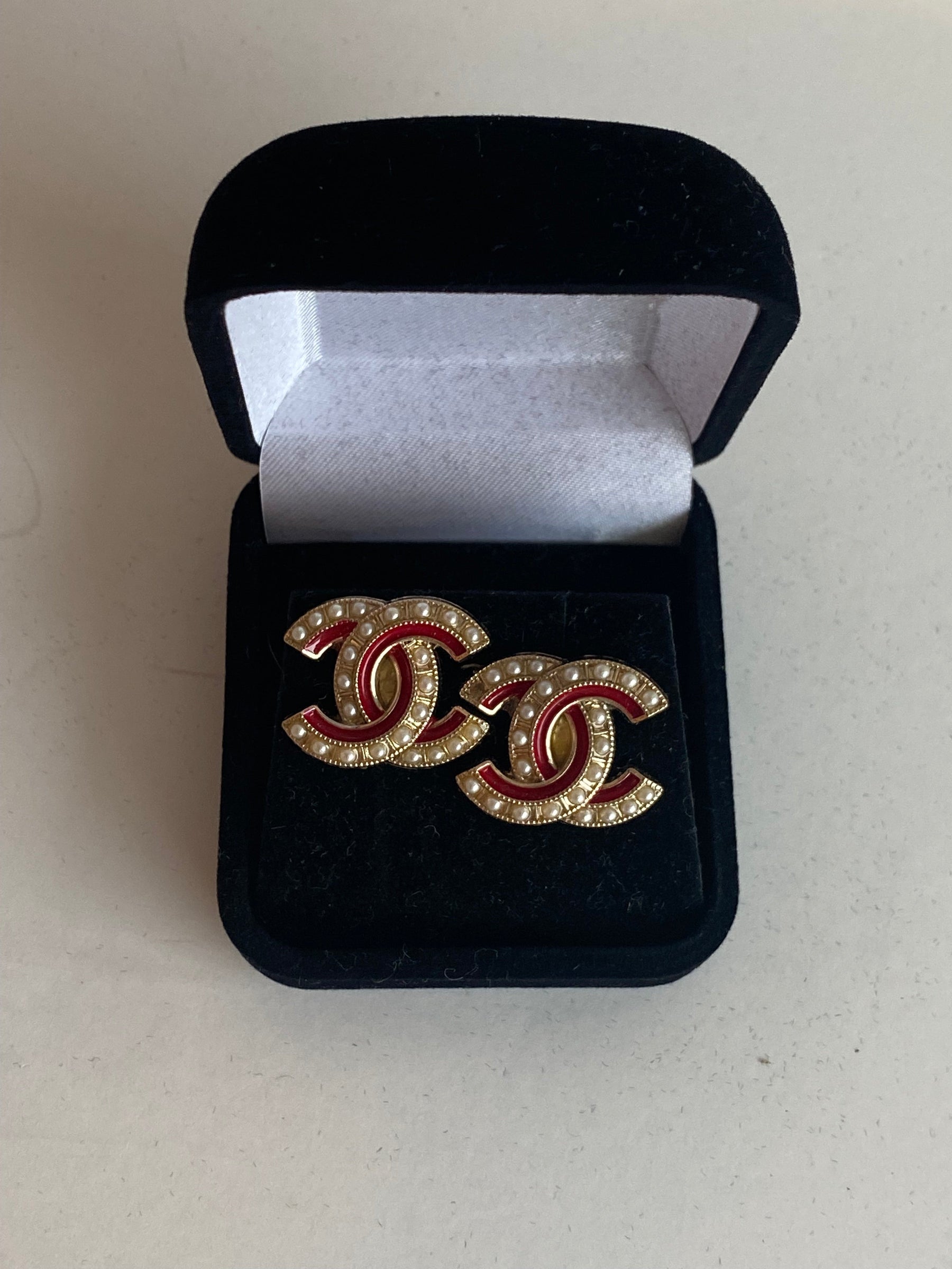 Designer Button Earrings