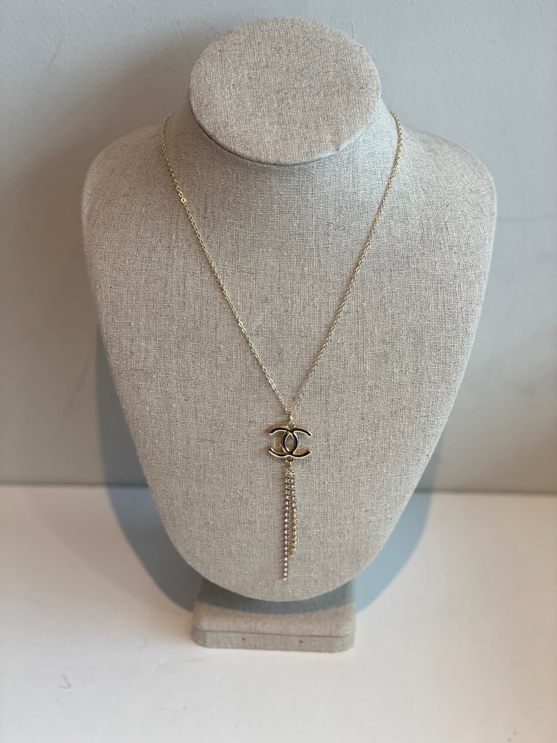 Designer Button Necklace