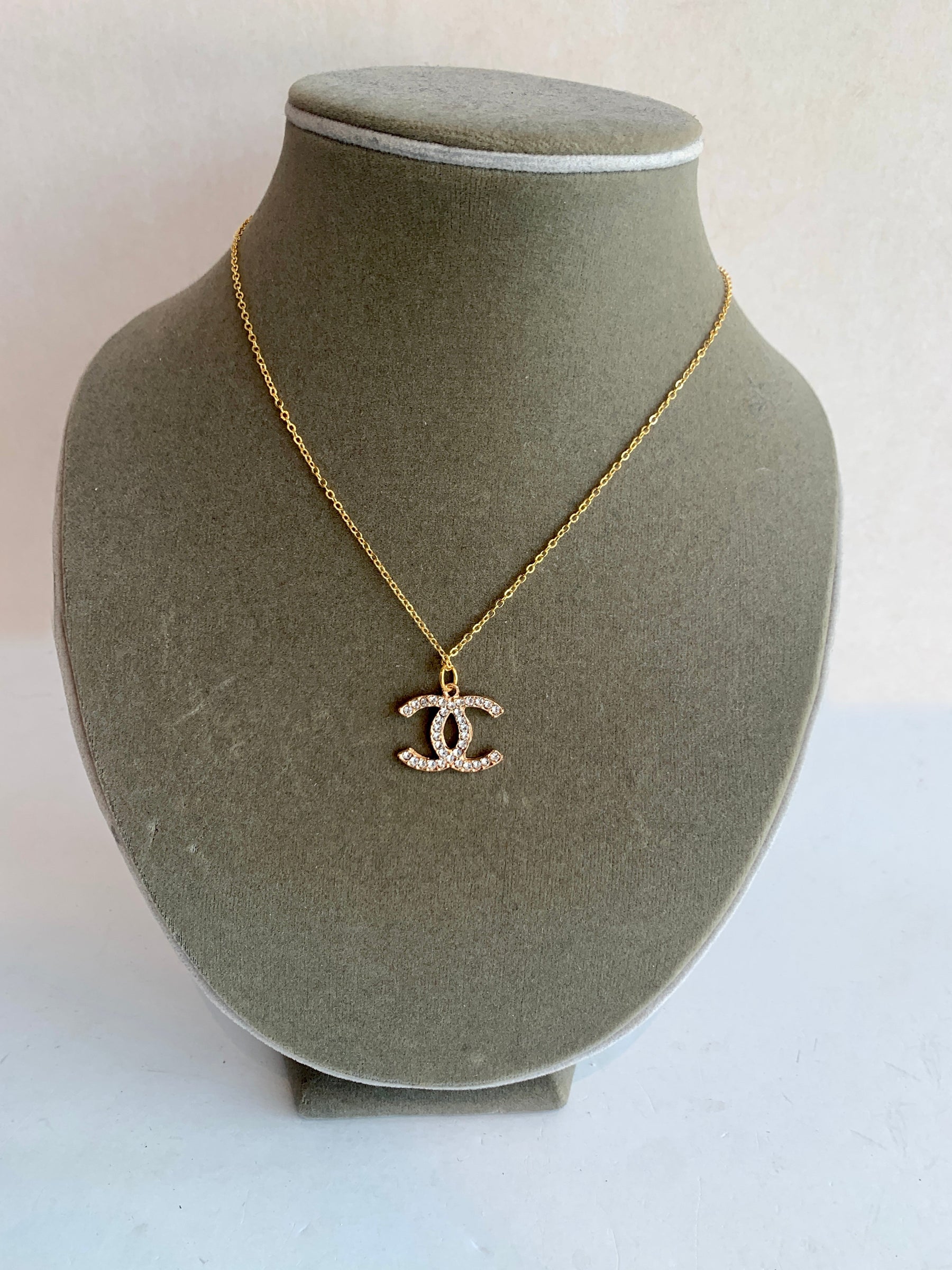 Designer button Necklace