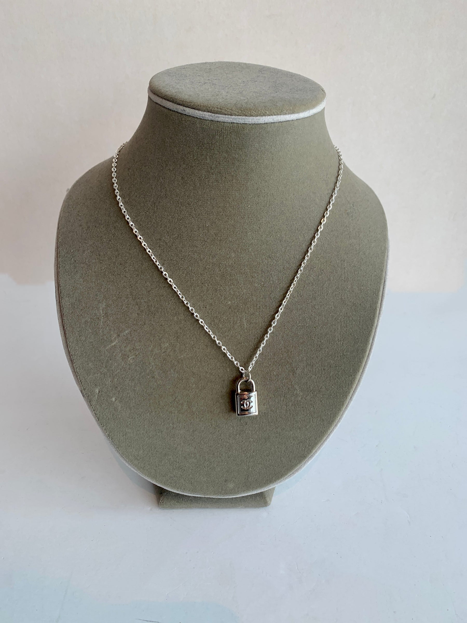 Designer lock necklace