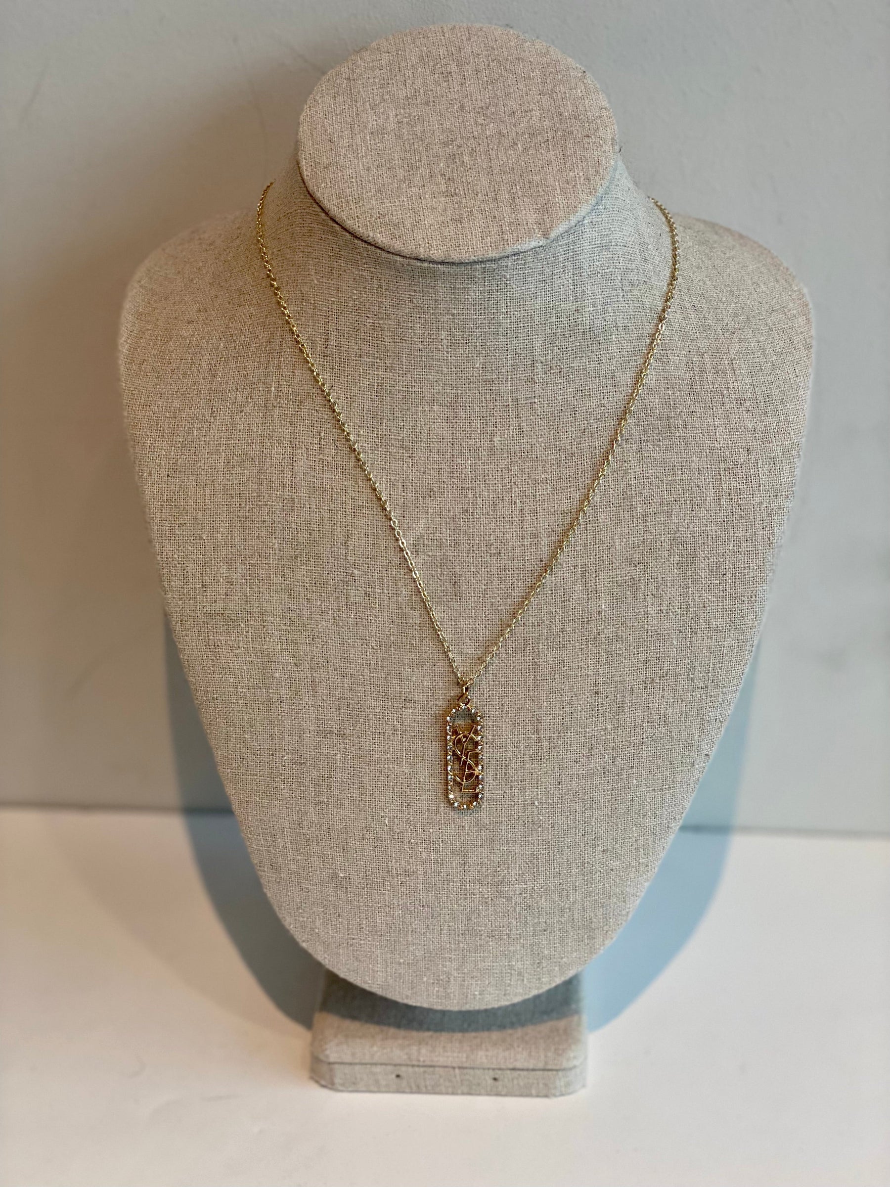Designer Button Necklace