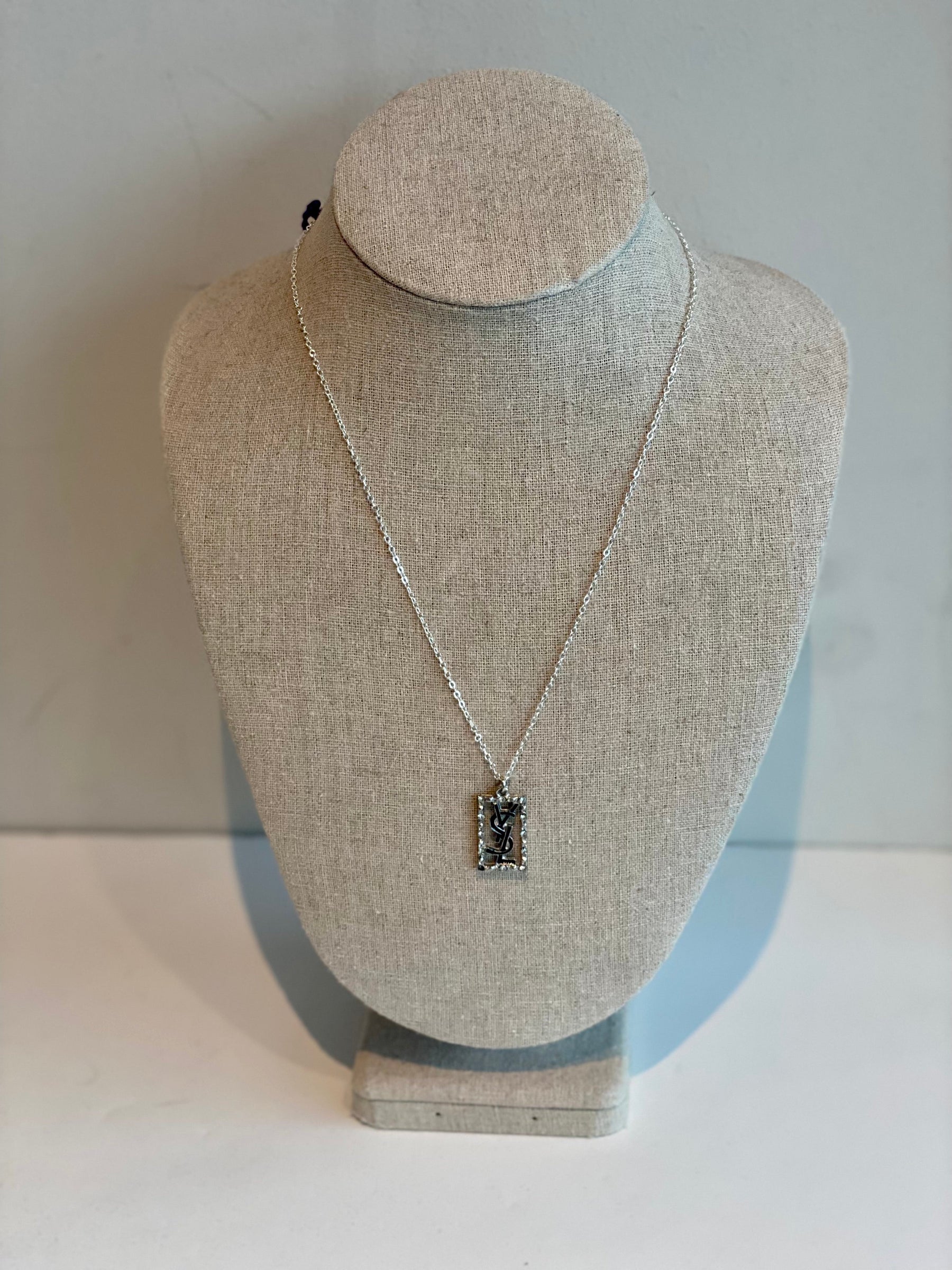 Designer Button Necklace
