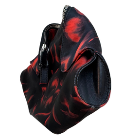 Alexander McQueen Tulip Print De Manta Satin Clutch