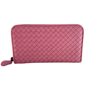 Bottega Veneta Intrecciato Zip Around Wallet