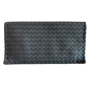 Bottega Veneta Lambskin Nappa Intrecciato Turn Lock Clutch