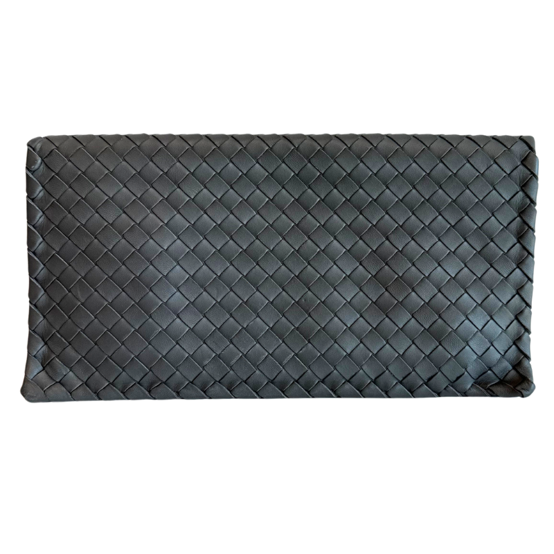 Bottega Veneta Lambskin Nappa Intrecciato Turn Lock Clutch
