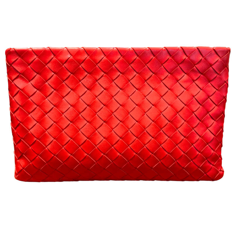 Bottega Veneta Intrecciato Zip Pouch Clutch