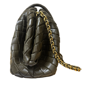 Bottega Veneta Nappa Intrecciato The Lauren 1980 Clutch With Chain