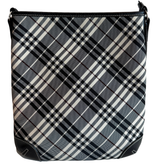 Burberry Blue Label Monotone Check Canvas Vintage Crossbody