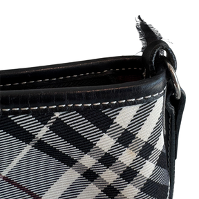 Burberry Blue Label Monotone Check Canvas Vintage Crossbody