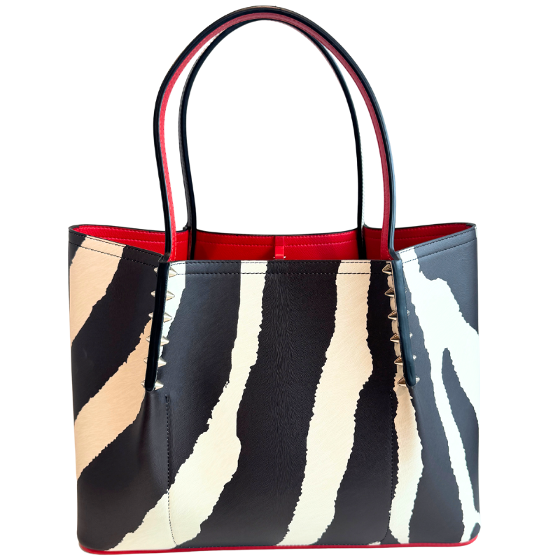 Christian Louboutin Cabarock Zebra Tote