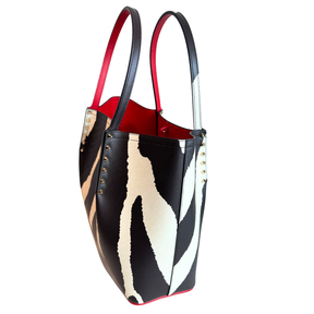 Christian Louboutin Cabarock Zebra Tote