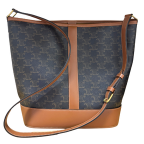 Celine Triomphe Medium Bucket Bag