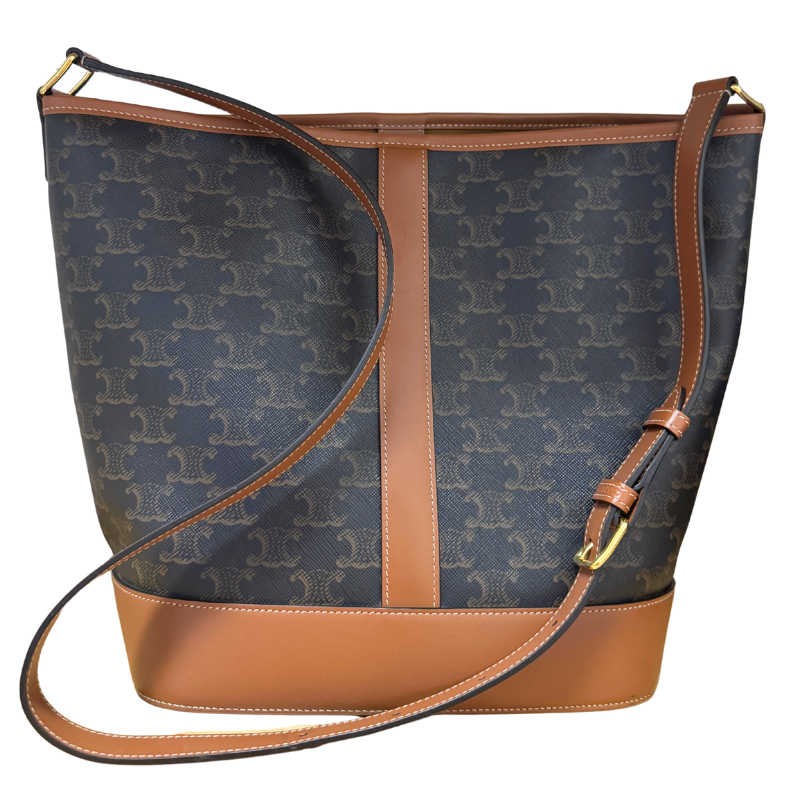 Celine Triomphe Medium Bucket Bag
