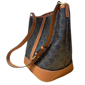 Celine Triomphe Medium Bucket Bag