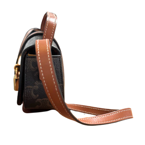 Celine Triomphe Tabou Mini Clutch With Strap