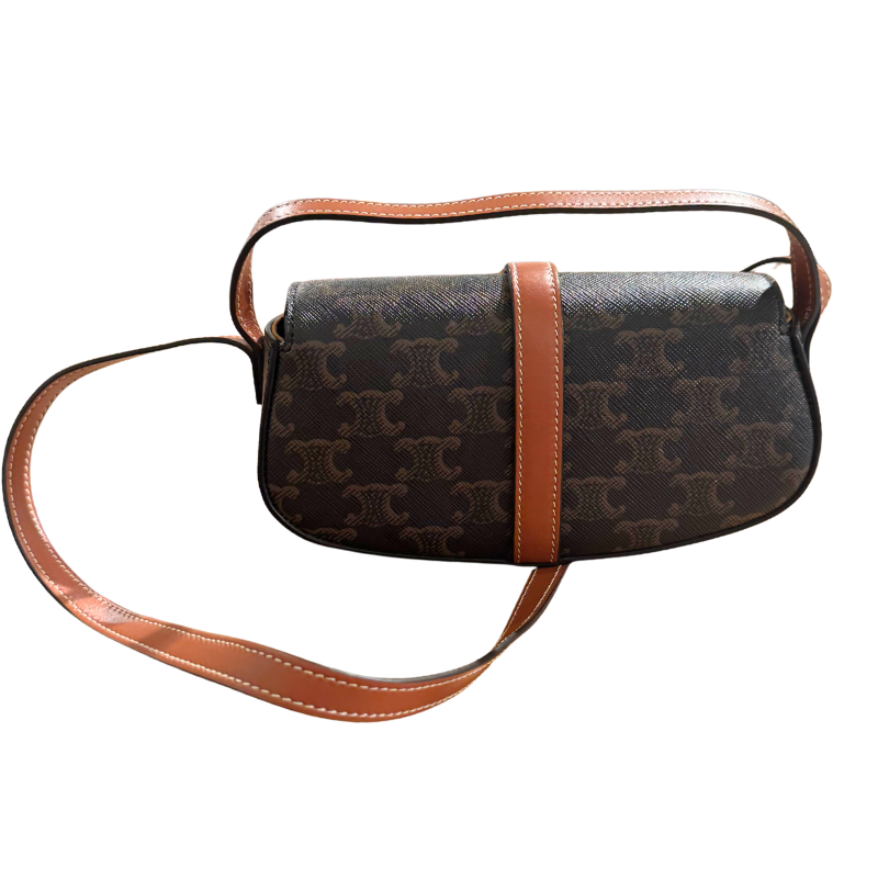 Celine Triomphe Tabou Mini Clutch With Strap