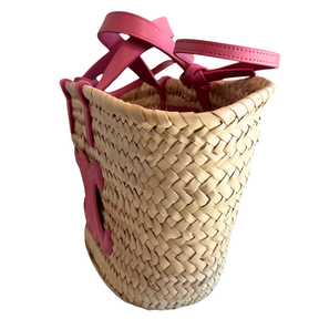 Celine Raffia Triomphe Teen Panier Tote