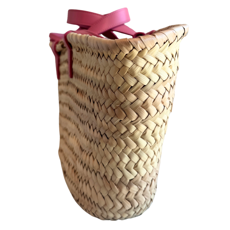 Celine Raffia Triomphe Teen Panier Tote