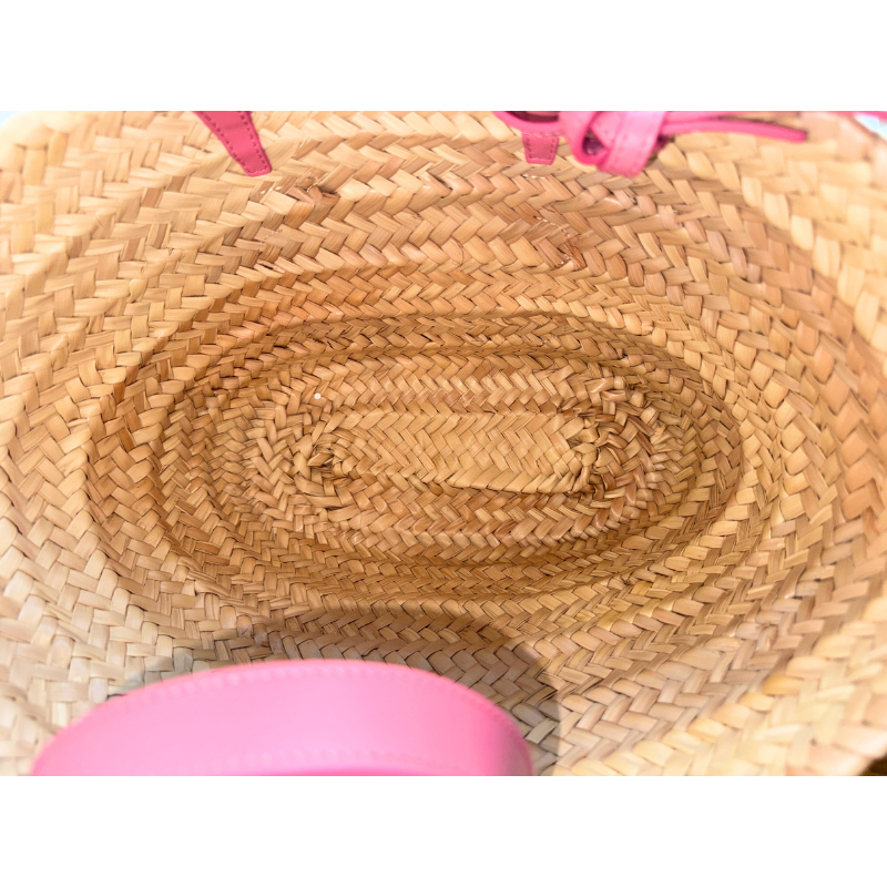 Celine Raffia Triomphe Teen Panier Tote