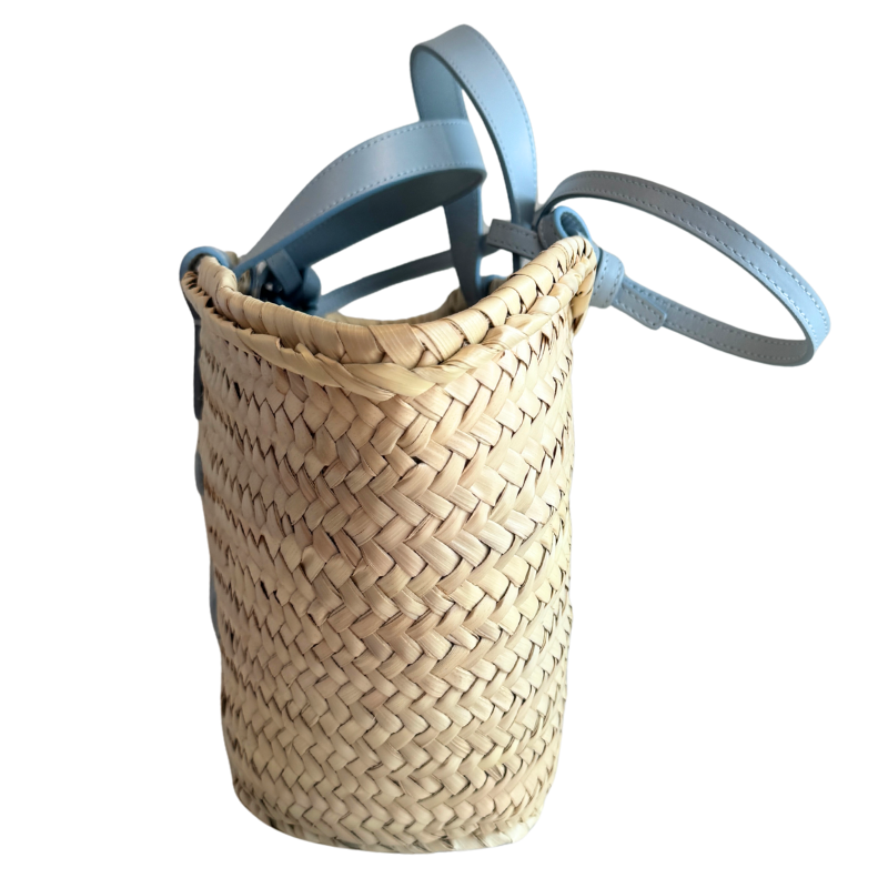 Celine Raffia Triomphe Teen Panier Tote