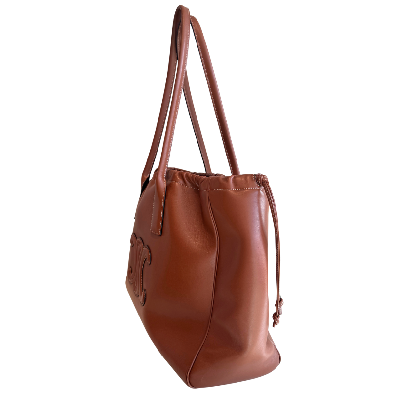 Celine Triomphe Cabas Large Drawstring Tote