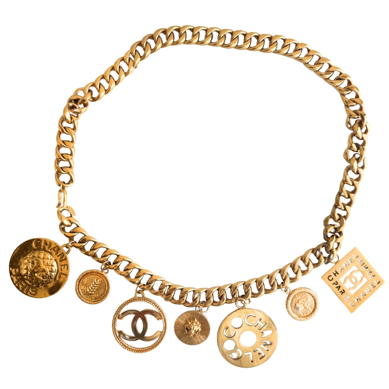 Chanel Vintage Chain-Link Charm Belt