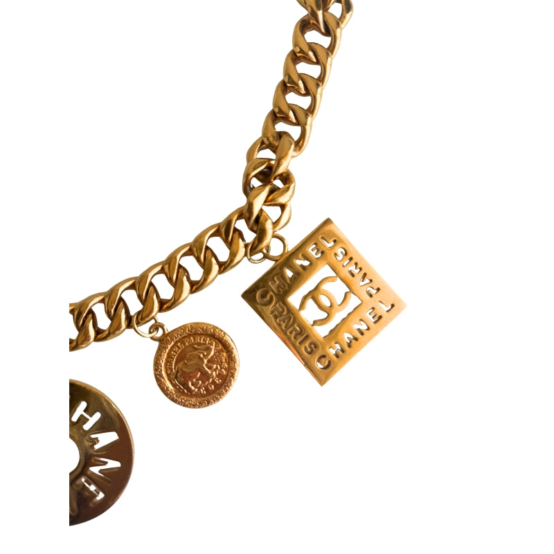 Chanel Vintage Chain-Link Charm Belt