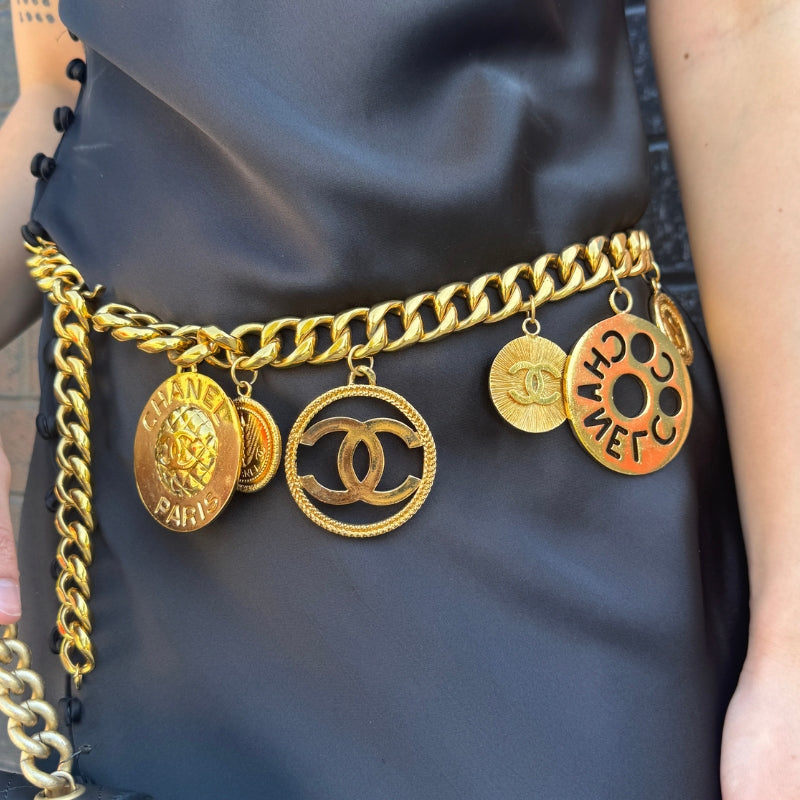 Chanel Vintage Chain-Link Charm Belt