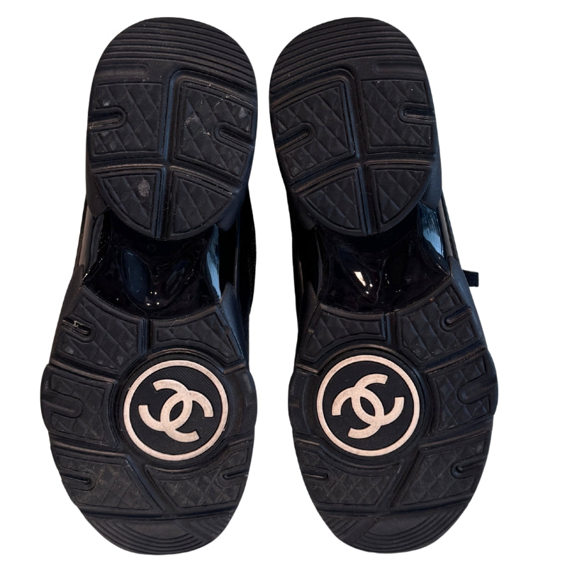 Chanel Mesh, Suede, & Grained Leather CC Sneakers