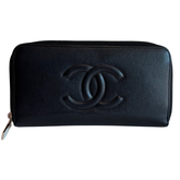 Chanel Timeless CC Caviar Zip Around Wallet