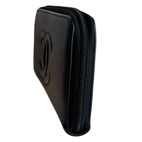 Chanel Timeless CC Caviar Zip Around Wallet
