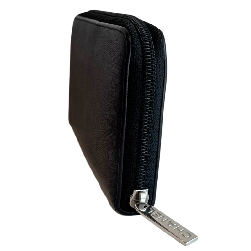 Chanel Timeless CC Caviar Zip Around Wallet