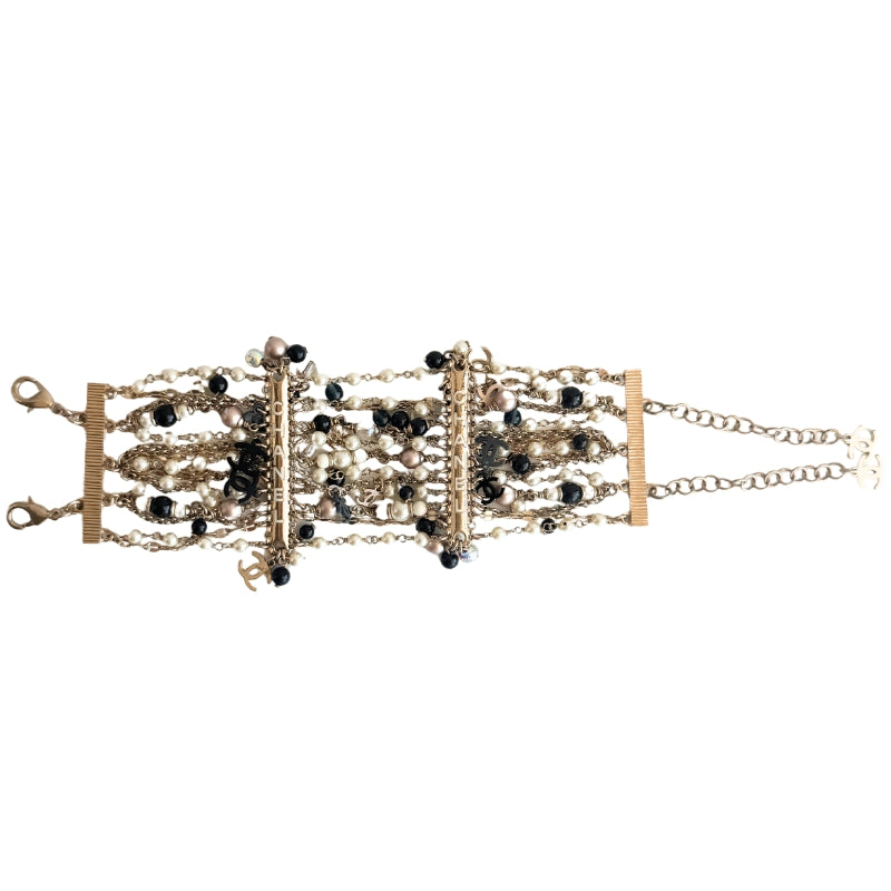 Chanel Multi Strand CC Wrap Bracelet