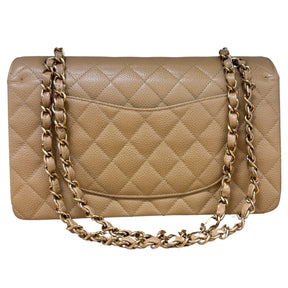 Chanel Caviar Leather Classic Medium Double Flap Bag