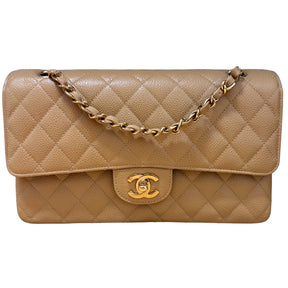 Chanel Caviar Leather Classic Medium Double Flap Bag