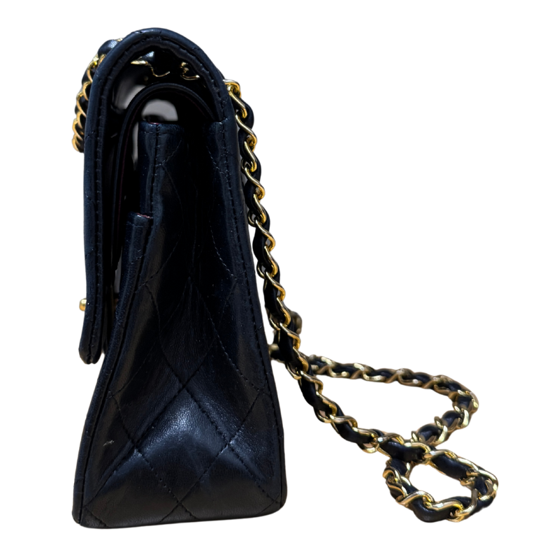 Chanel Vintage Quilted Lambskin Classic Medium Double Flap Bag