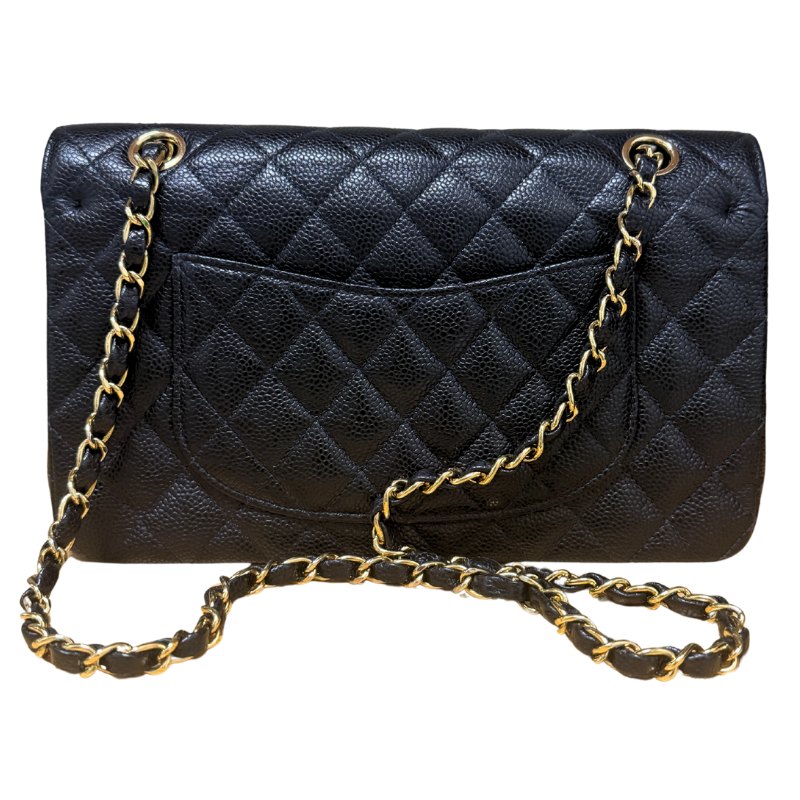 Chanel Quilted Caviar Leather Medium Classic Double Flap Bag
