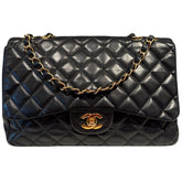 Chanel Lambskin Quilted Jumbo Flap Bag