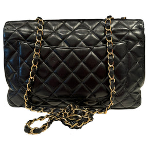 Chanel Lambskin Quilted Jumbo Flap Bag