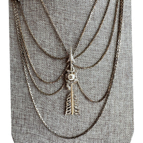 Chanel Arrow Layered Necklace