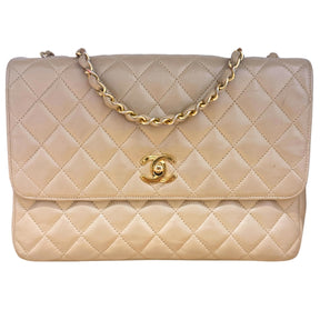 Chanel Vintage Matelasse Lambskin Single Flap Bag