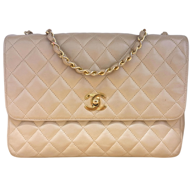 Chanel Vintage Matelasse Lambskin Single Flap Bag