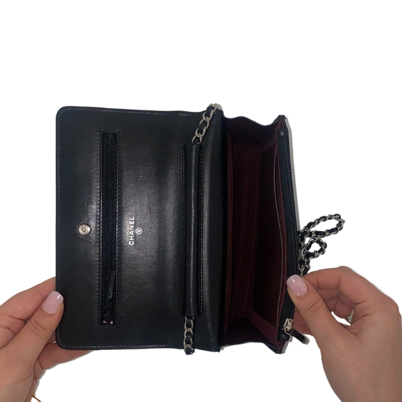 Chanel Matelasse Lambskin Wallet On Chain