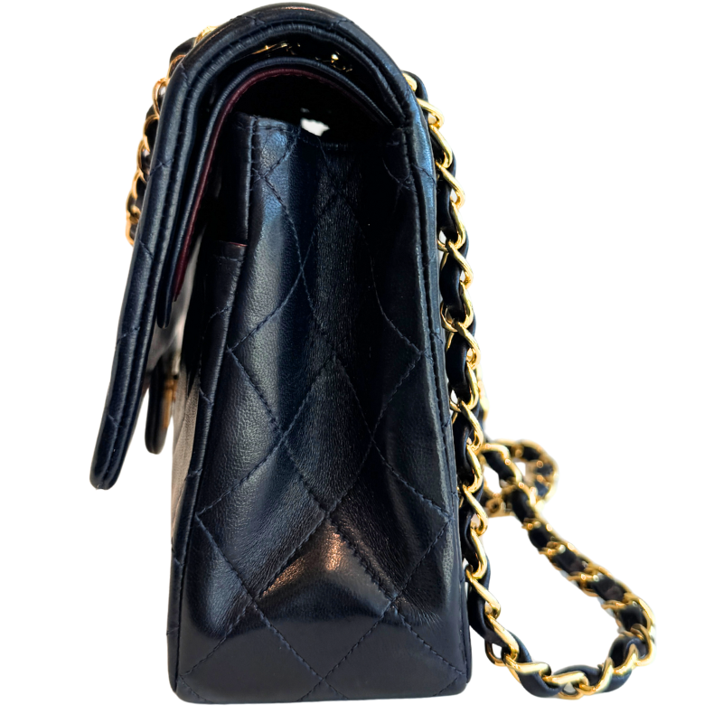 Chanel Midnight Blue Matelasse Classic Medium Double Flap