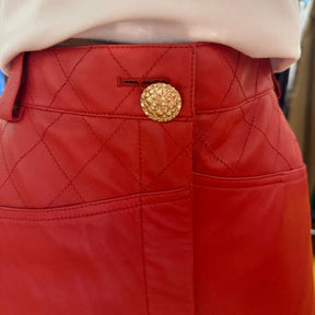 Chanel Leather Trousers