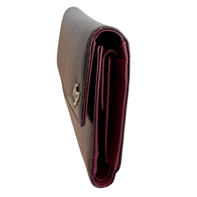 Chanel Patent Bi-Fold Long Wallet